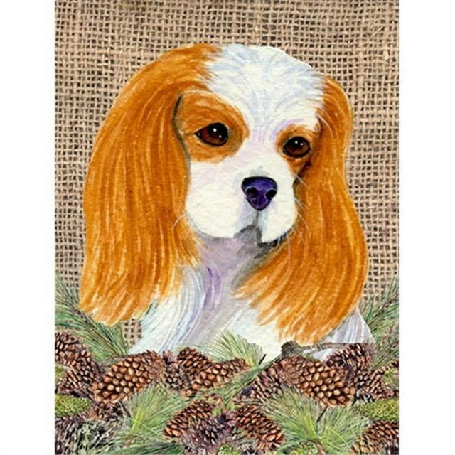 Carolines Treasures SS4107CHF 28 x 40 In. Cavalier Spaniel Flag Canvas- House Size