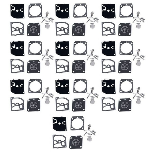 10 Set Carburetor Repair Kit Trimmer Parts RB-100 Gasket Diaphragm for HS45 FS55 FS38 BG45 MM55 4137 Zama C1Q