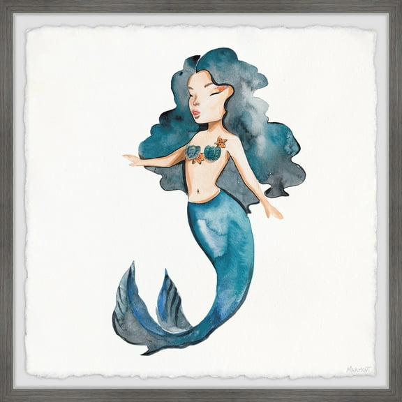 Marmont Hill Mermaid Vibes Framed Painting Print