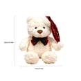 thumbnail image 2 of 10'' Christmas Teddy Bear Plush Toy, Cute Stuffed Animal Doll, 2 of 4
