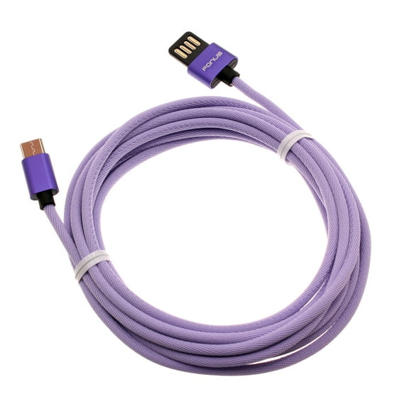 10ft USB-C Cable for Samsung Galaxy Note 10/Plus - Purple Extra Long Fast Charger Power Cord Type-C Sync for Galaxy Note 10/Plus