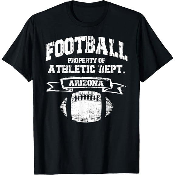 Arizona Football Property of Athletic Dept. Retro Grunge Tee T-Shirt