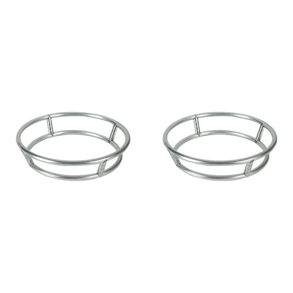 2X Wok Stainless Steel Wok Ring Pot Rack Burner Grate Replacement Wire Insulated Pot Mat Stand