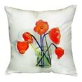 thumbnail image 2 of Betsy Drake NC191 18 x 18 in. Poppies in Vase No Cord Pillow, 2 of 3