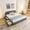Dark Gray, variant on Queen Size Soft Cloud Bed Frame with 4 Storage Drawer and Tall Curved Headboard