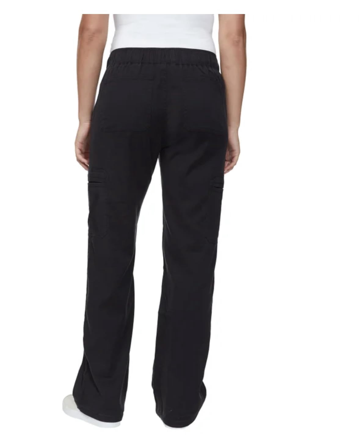 Buffalo David Bitton Women's Tencel Pull-On Cargo Pant (US, Alpha, Medium, Regular, Regular, Black)