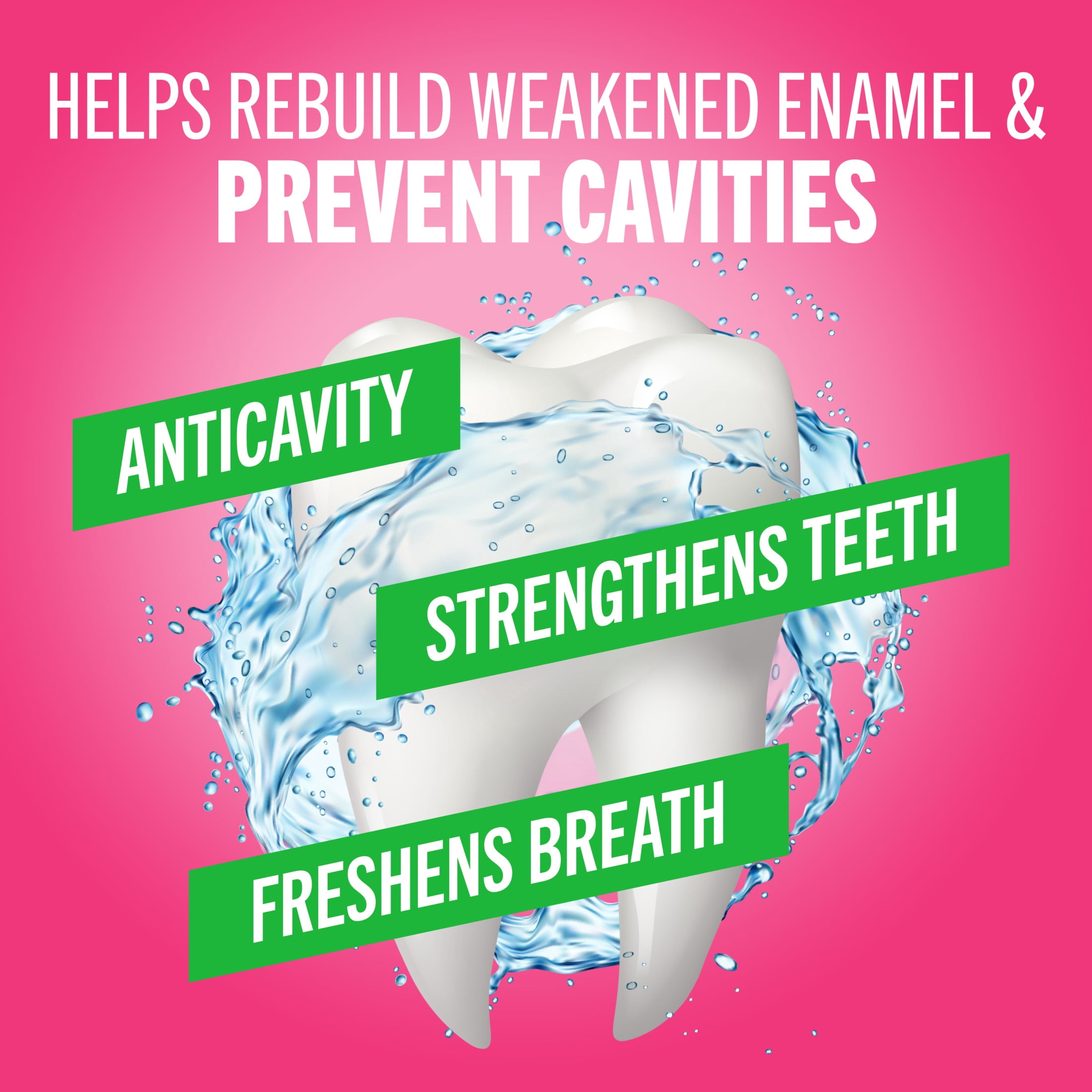 TheraBreath Anticavity Oral Rinse Mouthwash Packets, Sparkle Mint, 0.34 fl oz, 10 Pack