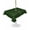 Green, variant on Solid Brown Round Outdoor Tablecloth, Waterproof Table Cloth Cover with Umbrella Hole and Zipper, Vintage Minimalism Abstract Denim Pattern Table Protector for Patio Party Picnic 54" Round