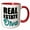 Red/White, variant on 3drose, Real Estate Diva Aqua, 11oz Two-tone Black Mug