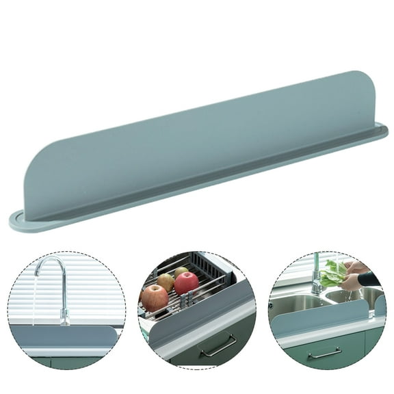 Phenofice Prevent Splashes 1Set Kitchen 19.3x3.3x2in Grey Silicone