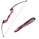 thumbnail image 5 of Accesorios de lazo 12 Strands Tejido Bicolor Caza Resistente a la abrasión Resistente al vuelo rápido Fácil Operación fácil con buena ductilidad Negro rojo 62 pulgadas Scienceny OD003534-09, 5 of 7