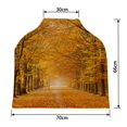 thumbnail image 2 of PKQWTM Beautiful Autumn Lane In The Forest Nursing Cover Baby Breastfeeding Infant Feeding Cover Baby Car Seat Cover, 2 of 2