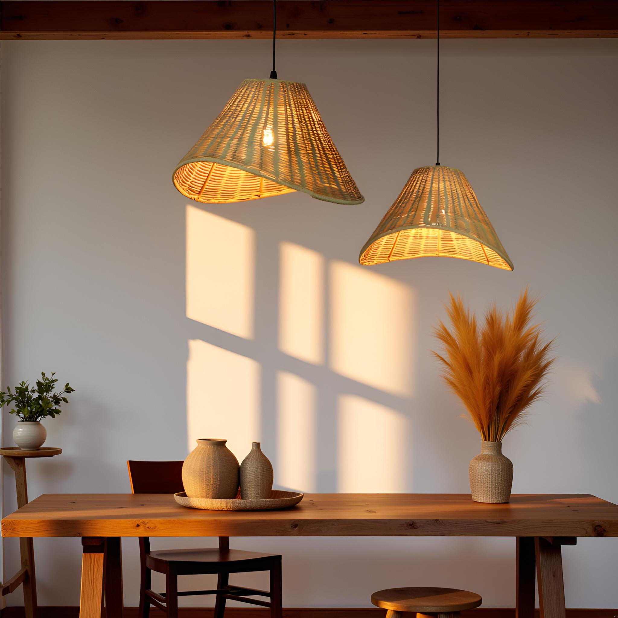 Light Brown Barrel Lamp Shades (2 Count)