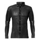 thumbnail image 1 of Camisas Hombre Manga Larga Camisa estilo discoteca con personalidad para hombre, camisa informal de manga larga con lentejuelas, camisa de rendimiento (Black, L), 1 of 2