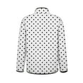 thumbnail image 6 of GrmtClth Womens Quilted Jacket Fashion Polka Dot Printed Button Up Puffer Jackets Coat Lightweight Long Sleeve Autumn Winter Padded Outerwear White XS, 6 of 6
