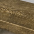 thumbnail image 2 of Demi Bonn 48" Garden Bench with Metal Legs, Rustic Wood Effect Concrete Entryway Bench, End of Bed Bench, Indoor Outdoor Use for Patio, Park, Porch, Brown, 2 of 7