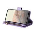 thumbnail image 5 of SaniMore Case for Google Pixel 6 Pro 6.7" 2021, PU Leather Zipper Wallet Cover [RFID Blocking] Card Slot Magnetic Clsap Flip Folio Wrist/Crossbody Strap Kickstand Full Protective Cover, Purple, 5 of 16