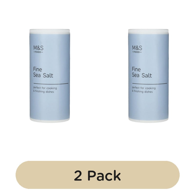 M&S Fine Sea Salt 220g, British Import (Pack of 2)