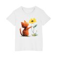 thumbnail image 1 of RXIRUCGD 2025 Vêtements d'Été pour Enfants T-shirt Imprimé Mode Mignon Col Rond Manches Courtes, 1 of 5