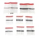 thumbnail image 2 of 1 Juego de surtido 25pcs 1N4148 25pcs 1N4007 10pcs 1N5819 10pcs 1N5399 10pcs FR107 10pcs FR207 5pcs 1N5408 5pcs 1N5822 Macarena Componentes surtidos de diodos, 2 of 7