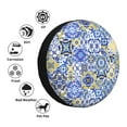 thumbnail image 4 of Salouo Watercolor Artwork Print Spare Tire Cover 14-17 inch Spare Tire Protector Universal Tough Tire Wheel Cover for Trailer SUV and Truck-, 4 of 6