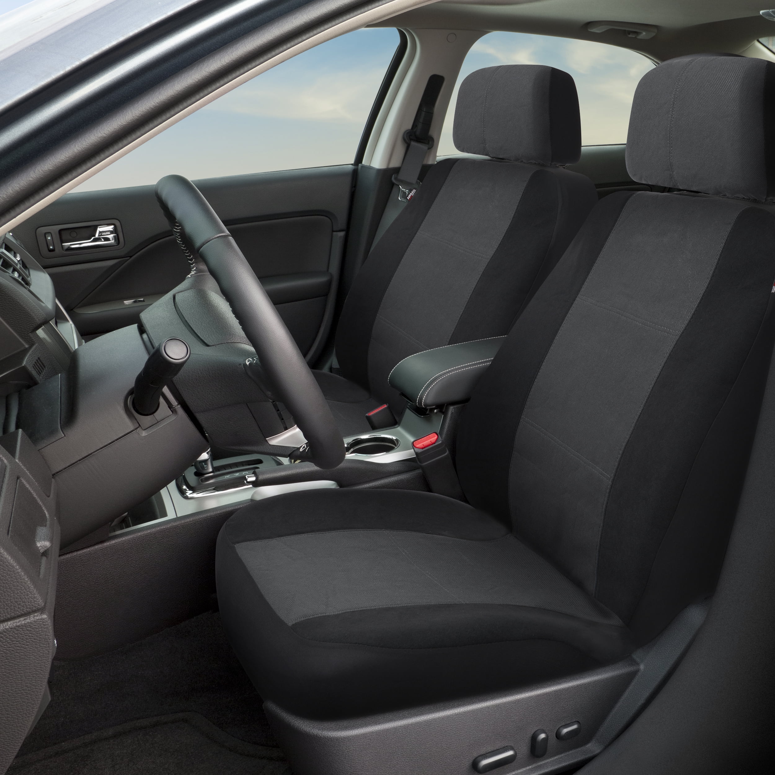 Custom Accessories Car Seat Covers Hunt 3-Piece Black-Gray