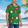 thumbnail image 5 of Daiia Cute Santa Hawaiian Shirt for Men Gentle Cotton Regular Short Sleeve Casual-Small, 5 of 9