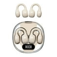 thumbnail image 2 of Open Ear Headphones Bluetooth Ear buds 80Hrs Playtime Wireless Earbuds with Earhooks IPX7 Waterproof Touch Control Air Conduction Sport Headsets Bluetooth 5.3 Earphones for Workout Running - Beige, 2 of 8