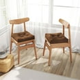 thumbnail image 4 of Costway 2 PCS 21" x 21" Patio Chair Seat Cushion Pads Indoor/Outdoor Brown, 4 of 9