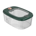 thumbnail image 2 of ZheElen ABS Restaurant Moisture-proof Rice Bucket Transparent Visible Time Keeping Timed Fresh Rice Bucket green 5kg, 2 of 6