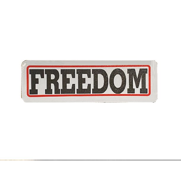 Freedom Motorcycle Helmet Stickers Novelty Artwork Biker Decals 4 X 1 Walmart Com Walmart Com