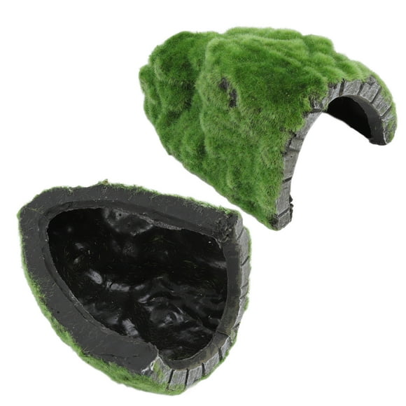Reptile Hideout Cave, Rock Hides Decor Lizard Box Shelter Aquarium Rock Hideout For Lizards Turtles Reptiles Amphibians Fish