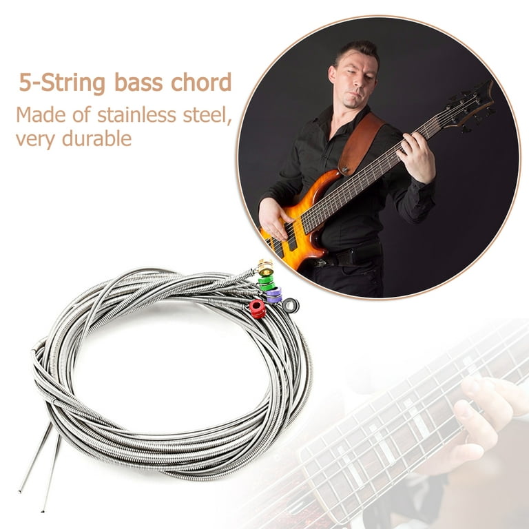 Kotyreds 5pcs Professional Bass Steel Guitar String Rope Replacement Guitar Parts Musical Instrument Accessories Walmart.com