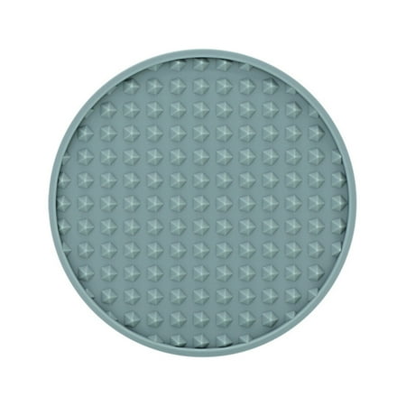 

Coasters for Drinks Soft Silicone Round Cup Mat Dual-Sided Drink Coasters Gray Blue