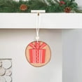 thumbnail image 5 of Qocolhg Christmas Decorations Outdoor Indoor, Christmas Round Wooden Sign Hanging Santa Claus Gift Bag Christmas Ball Bell Pendant Holiday Christmas Tree Door Window Fireplace Hanging With Lanyard, 5 of 6