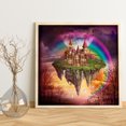 thumbnail image 4 of Cuadros Decorativos Taladro redondo completo 5D imagen de dibujo castillo arcoíris pintura de diamantes adorno para habitación JShteea Nuevos Originales, 4 of 8