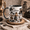 Black, variant on Coal Mining Mug Personalized Custom Name Coffee Cup with Mining Helmet & Lantern Gift
