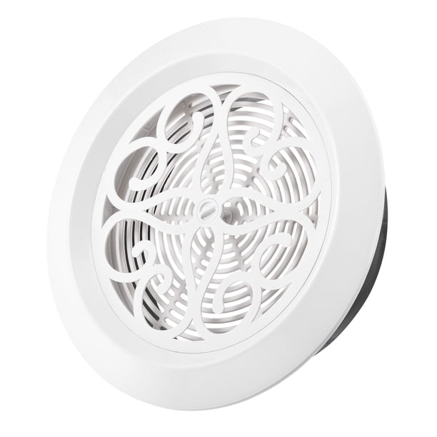 Uxcell 8 Pulgadas Cubierta de Rejilla de Patrón Ajustable de Ventilación Redonda