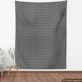 thumbnail image 3 of Black and White Fabric by the Yard, Geometric Op Art Pattern Unusual Checked Optical Illusion Effect Modern, Decorative Upholstery Fabric for Sofas and Home Accents, Black White by Ambesonne, 3 of 4