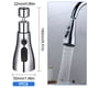 thumbnail image 1 of Cabezal rociador de repuesto para grifo de cocina, 1 pieza de caño giratorio de 360°, cabezal rociador para grifo de fregadero de cocina con 3 modos, aireador de cabezal burbujeador de, 1 of 8