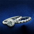thumbnail image 1 of Women Rhodium 925 Sterling Silver Ring with AAA Grade CZ in Clear - Size 8, 1 of 1