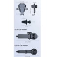 thumbnail image 2 of VONKY Sucker Car Phone Holder Vent 360° Rotating Navigation Stand Support Multi-function Adjustable Vehicle Smartphone Black Waterfall Sucker, 2 of 6