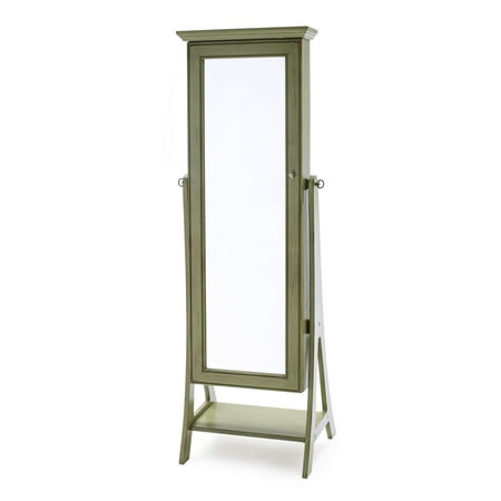 Belham Living Locking Cheval Mirror Jewelry Armoire