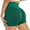 Green, variant on Butt Lifting Yoga Shorts for Women High Waist Tummy Control Hot Pants Textured Ruched Sports Gym Running Beach Shorts