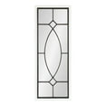 thumbnail image 6 of Kate and Laurel Bakersfield Farmhouse Windowpane Rectangle Wall Mirror, 16 x 42, White, Framed Decorative Rectangular Mirror with Natural Iron Overlay and Tall Frame, 6 of 8