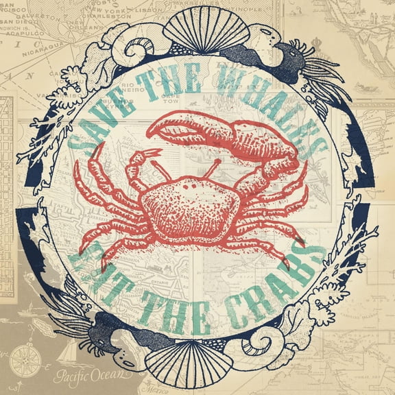 "Save Whales 2" Painting Print on Wrapped Canvas