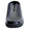 thumbnail image 2 of 24 HOUR COMFORT Isabella Wide Width Professional Sleek Clog BLACK 5, 2 of 6