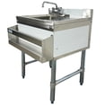 thumbnail image 3 of NSF Utility Sink,24''x23''x33'' Free Standing Kitchen Sink, Compartment Bar Sink with Faucet, 3 of 12
