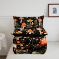 thumbnail image 5 of Homewish Rustic Botanical Mushroom Full Size Comforter Sets,Vintage Floral Bedding Comforter Set,Black,Black Reversible,3-Piece,1 Comforter and 2 Pillowcases, 5 of 7