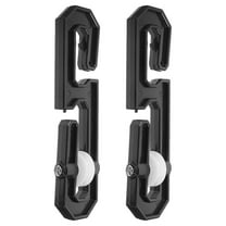 OUNONA  2 Pcs Clothesline Pulley Kit Laundry Separator Travel Black